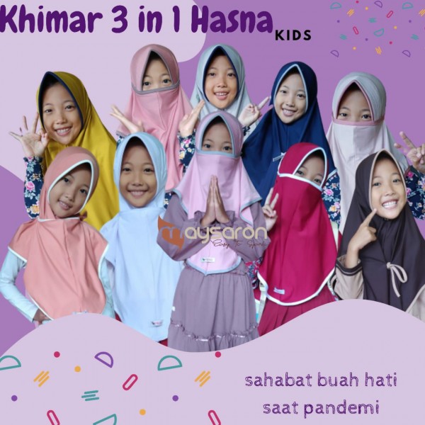 KHIMAR 3in1 HASNA (Kids)