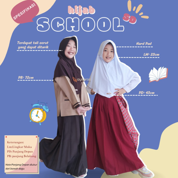 HIJAB SCHOOL TEEN SD (SERUT)